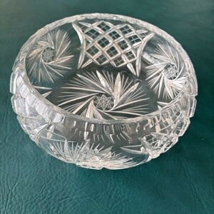 Vintage Birks pinwheel large crystal bowl mint condition